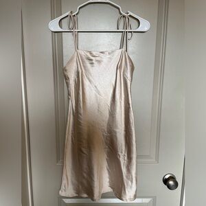 Princess Polly Champagne Mini Dress